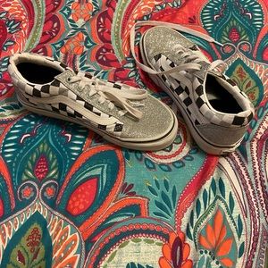 Glitter Checkered Vans